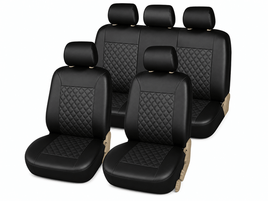FORROS DE CUERINA UNIVERSALES PARA CARROS JUEGO PARA LOS 5 ASIENTOS